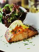 Salmon - simply grilled - Recipe for High Cholesterol
