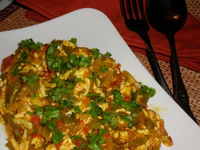 Paneer Bhurji - Scrambled Cottage Cheese