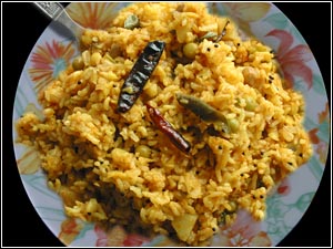 Vagharelo Bhaat - Stir Fried Rice