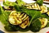 Spinach Salad with Grilled Aubergines