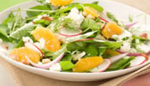 Spinach Salad with Tangy Orange Wedges